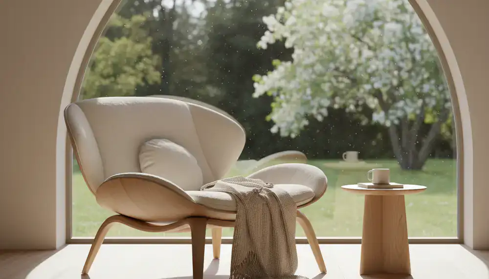 Customer photo showing a NestForm lounge chair by a window